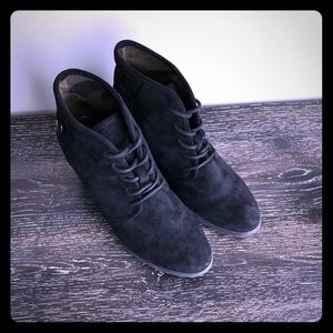 Madden girl lace up wedge bootie